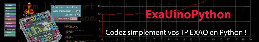 exa'uino python codez simplement ExaUinoPython pour tp exao